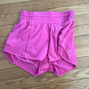 Pink Lululemon hotty hot shorts